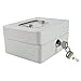 Milltrip Mini Digital Safe Box, Portable Security Lock Box for Cash Jewellery Passport (White)