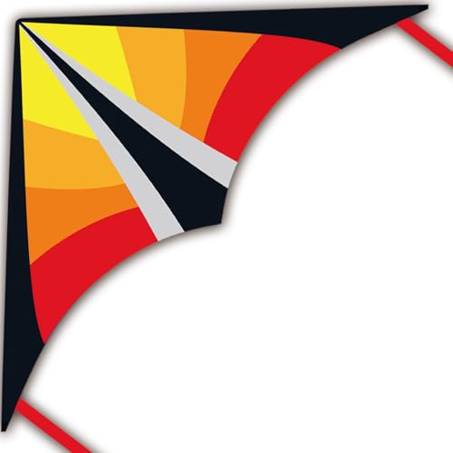 Larilook Delta Kites for Kids and Adults, Easy to Fly Kite, beginner kites for kids ages 4-8,Kite Handle and Line Included, (Orange)