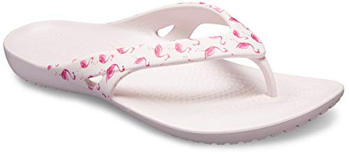 Image of Crocs Womens Casual Wear Slip On Flip Flops (Baby Pink 4)