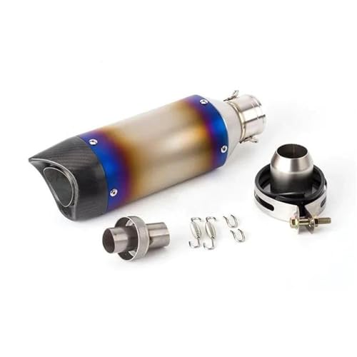 Adaptateur silencieux d'échappement moto carbone 51mm pour rouler sur route et circuit en Z900 R6