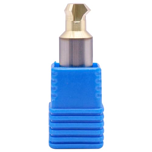 Image of BestParts High Performance Solid Carbide Chamfer End Mill, Rail Form Tool, Milling Cutter - ZRN Coated, 3 Flute, 0.591 inch Cutting Diameter, 0.63 inch /16mm Shank Diameter, 2.559 inch /65mm Overall Length