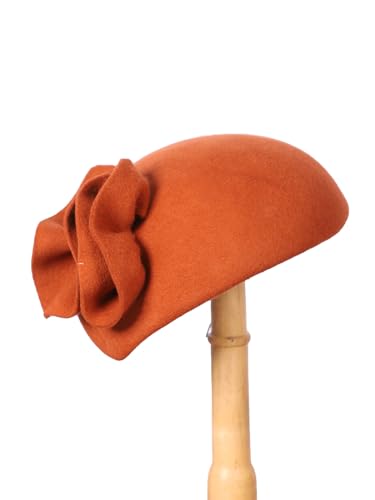 Sombrero de fieltro para mujer estilo fascinador miniatura 3