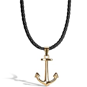 SERASAR – Leren Herenketting met Hanger – Verschillende Kleuren & Lengtes – met Juwelendoosje – Cadeau Idee voor Mannen
