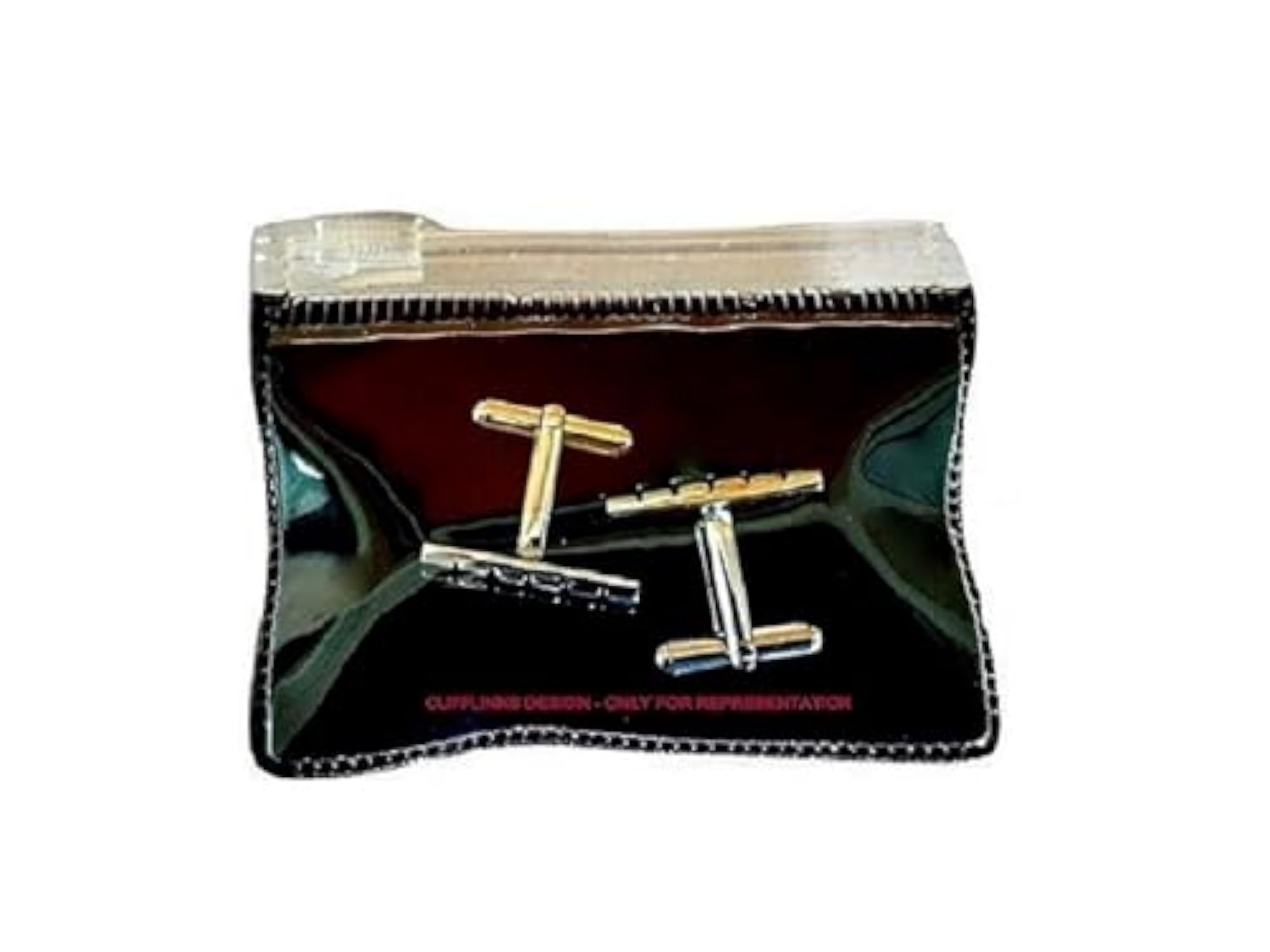 Square Initial Brass Cufflink, Anti-Rust & Corrosion Resistant