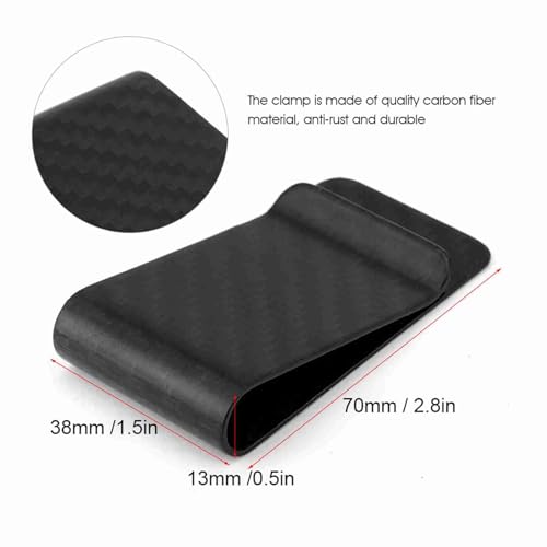 Portfel z Klipsem na Pieniądze z Włókna Węglowego Ultralight Business Money Cash Clip Cards Credit Clamp Wallet Przenośny Wizytownik dla Kobiet Mężczyzn