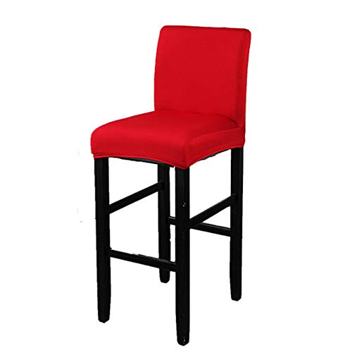 Ljngg 2 Pack Chair Cover Slipcover Counter Stool Covers Dining Room Kitchen Bar Stool Cafe Furniture Chair Seat Cover Stretch Protectors Only Chair Cover(Red) #TOP2