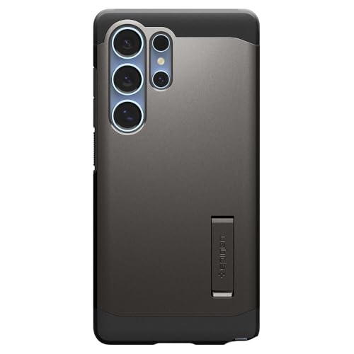 Image of Spigen for Galaxy S25 Ultra Case, Tough Armor MagFit [Kickstand] [Compatible with MagSafe] [Military-Grade Protection] - Gunmetal | (Ai)
