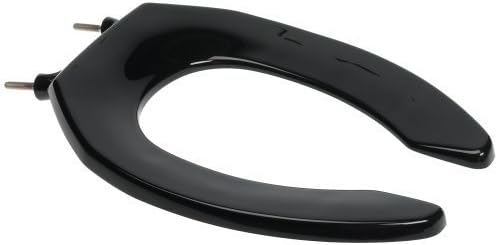 Bemis Elongated Black Plastic Toilet Seat