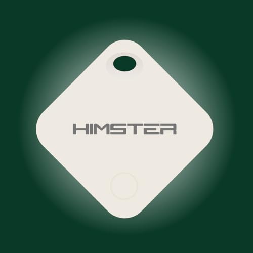 Image of Himster Locatag for Android | Google Find Hub Tracker | Bluetooth 5.4 | No SIM Needed | Anti-Lost & Loud 75dB Alert | Item Finder- Keys, Wallets, Bags, Pets |1-Year Replaceable Battery(White)