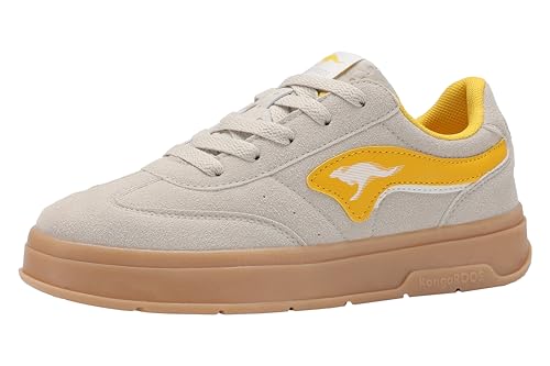 KangaROOS Mädchen K-gk Meenie Sneaker, Beige Ray Flower, 39 EU