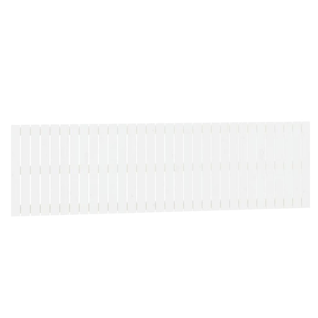 824829 Testiera da Parete Bianca 204x3x60 cm in Legno Massello di Pino Testata in Legno,Testata Letto Matrimoniale Muebles Dormitorio Spalliera Letto Testiere per Letto Matrimoniale