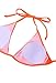 Pink Queen Women's Bandage Halter Neck Brazilian Triangle Bikini Set Swimsuit (A-Orange, XL(US 12-14))