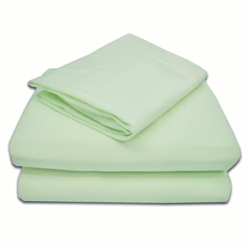 American Baby Company 28" x 52" 100% Natural Cotton Jersey Knit Toddler/Crib Sheet Set – 3-Piece Soft &amp; Breathable Crib/Toddler Bedding Set, Celery, for Girls and Boys