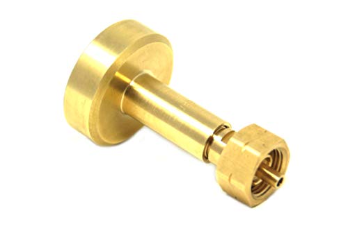 Drehmeister Dish Adaptateur de réservoir pour Le Remplissage de Bouteilles de gaz avec Filetage W21.8 x 1/14 LH (par ex. Bouteilles de gaz françaises), y...