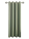 Einfache Montage: Jedes Stück verfügt über 8 silberfarbigen Metallösen (Außendurchmesser ist 6cm, Innendurchmesser 4cm), die sauber eingearbeitet und direkt im Stoff eingesetzt sind. Schieben Sie einfach die gängigen Stange durch die Ösen und hängen den Vorhang auf.