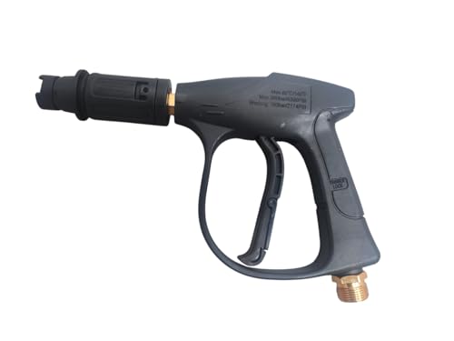 Image of Spray Gun M22 (Connection) Pressure Water Spray Gun Car Wash Floor Cleaning 190BAR High Pressure Water Washer Gun with Adjustable Nosel (Yellow)
