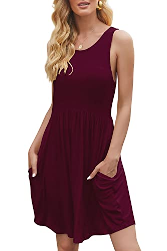 Image of HiMONE Vacation Dresses for Women 2025 Summer Dress Women's Casual Sundresses Casual Beach Petite Sun Dress XS-2XL