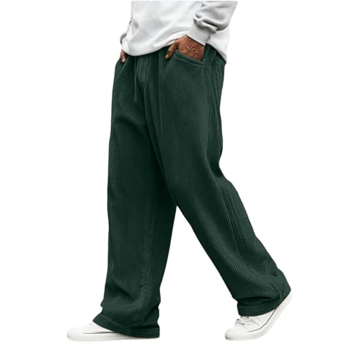Pantalon Deporte Hombre Deportes Pantalon Pana Verde Militar Ancho Pana Pantalones Trabajo Calcas Fato Treino Homem Ropa Invierno con Bolsillos Pantalón Hombre Verde Militar XL