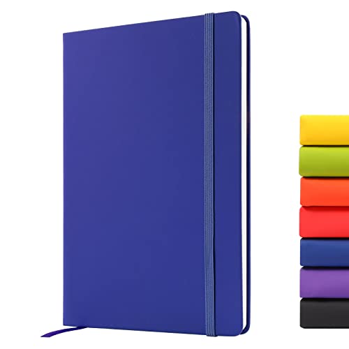 Cuaderno A5, cuaderno A5, cuaderno A5, bloc de notas para oficina, escuela, hogar, negocios, escritura y toma de notas, 80 g/m² (azul) Cover