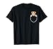 Peluche de poche en forme de bouledogue anglais T-Shirt