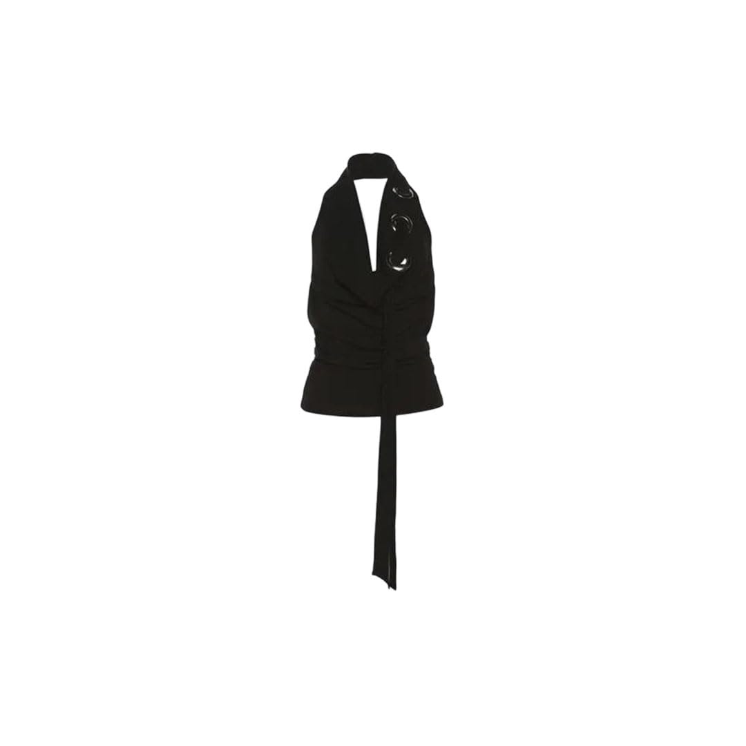 Chaleco suelto mujer negro casual ligero transpirable de tacto suave 8
