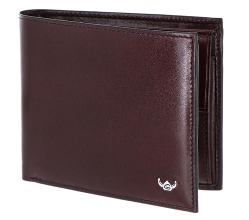 Porte-monnaie bordeaux Golden Head Colorado en cuir de qualité supérieure