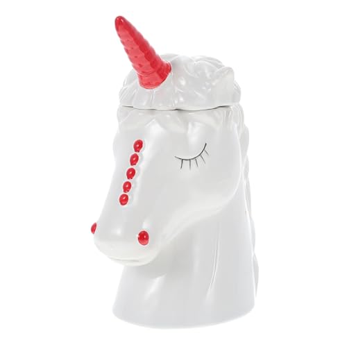 TOYANDONA Copa de Cerámica para Cócteles con Diseño Unicornio Vaso Suave y Estable para Vino y Bebidas para Bar y Uso Doméstico