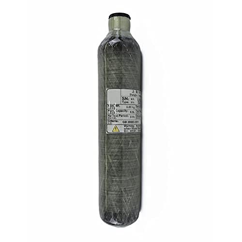 Réservoir de gaz HPA en fibre de carbone TUXING 4500psi 0.5L et station de remplissage de paintball, adapté à la plongée sous-marine au paintball PCP (bouteille vide)
