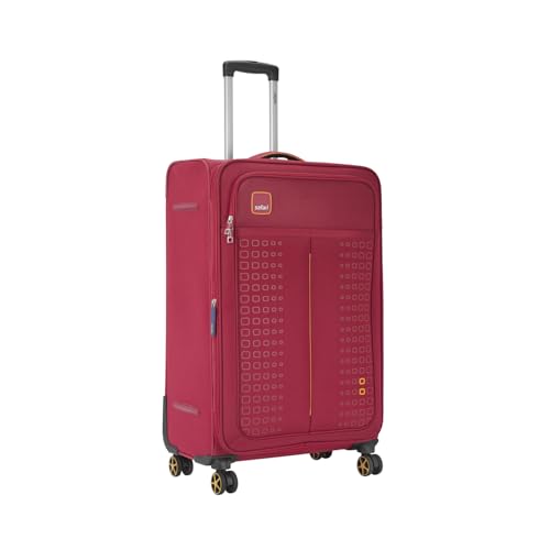Image of Safari Flexa 69 Red Trolley Bag with Dual Wheels