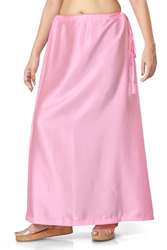 Image of Madhu Fashion Women's Satin Saree Petticoat Saree Underskirt