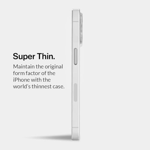 totallee Thin iPhone 15 Pro Max Case, Thinnest Cover Ultra Slim Minimal - for Apple iPhone 15 Pro Max (2023) (Clear)