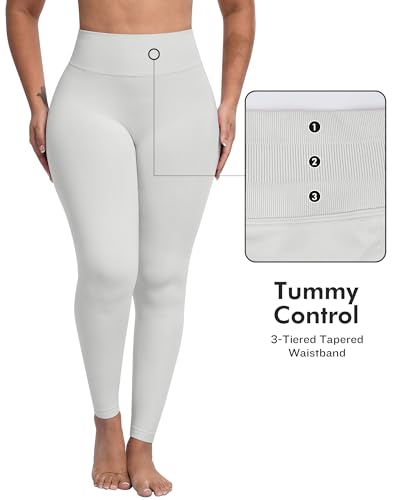 Image of ATHVOTAR Workout Gym Leggings Women, High Waisted Seamless Butt Lifting Scrunch Butt Sports Leggings
