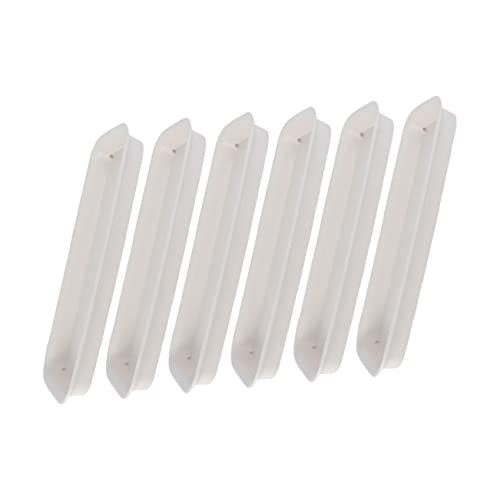 DOITOOL 6個 プラスチック製長方形植物鉢受け皿 防水耐衝撃で床保護に 家用水受けトレイ 米色特小