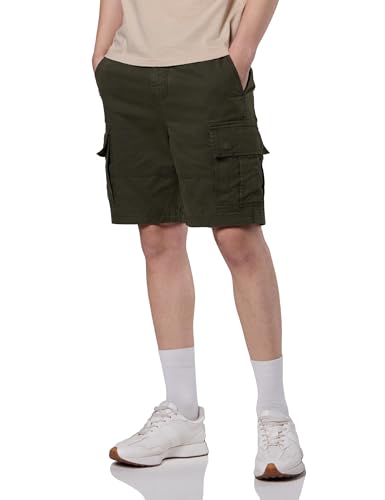 Image of Symbol Premium Men's Relaxed Fit Washed Cargo Shorts - Regular Fit | Pure Cotton (Available in Plus Sizes)