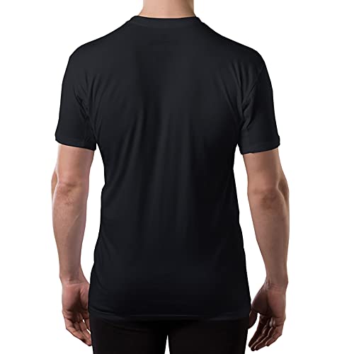 THOMPSON TEE Men's Sweat Proof Undershirts With Underarm Sweat Pads, Original Fit, Crew