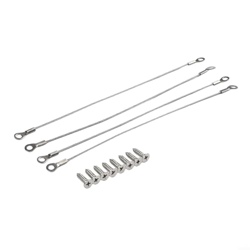 Schranktür-Rückhaltekabel, Edelstahl, Schrankscharnierbegrenzer, flexibler Türöffnungswinkel, Schutz, Begrenzung für Schranktüren, 4 Stück