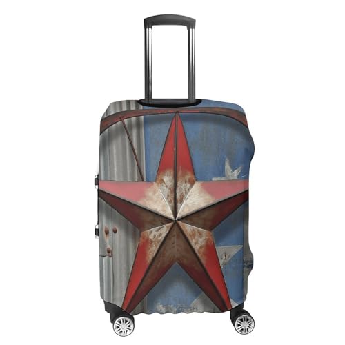 Carry on Luggage Cover American Wastern Texas Star Suitcase Covers for Luggages Tsa Approved Travel Luggage Sleeve Protector Elastic Suitcase Protector Anti-Scratch Washable Fits 19-30 Inch Case -XL4