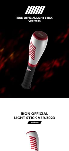 DREAMUS iKON Official Light Stick Ver.2023 - Red Plastic Light Stick with Strap, Warranty & Tracking