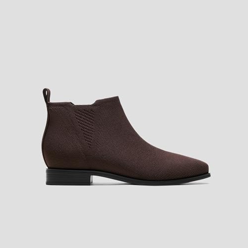 Image of VIVAIA Ryan Slip-On Chelsea Boots for Women, Square Toe Ankle Boots, Water Repellent Comfortable Low Heel Booties for Daily Outfit