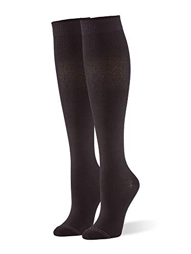 HUE Women's Graduated Compression Knee Socks 20825 O/S Black
