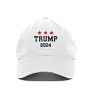 Tech Design Trump 2024 Baseball Cap Embroidered Cotton Adjustable Dad Hat