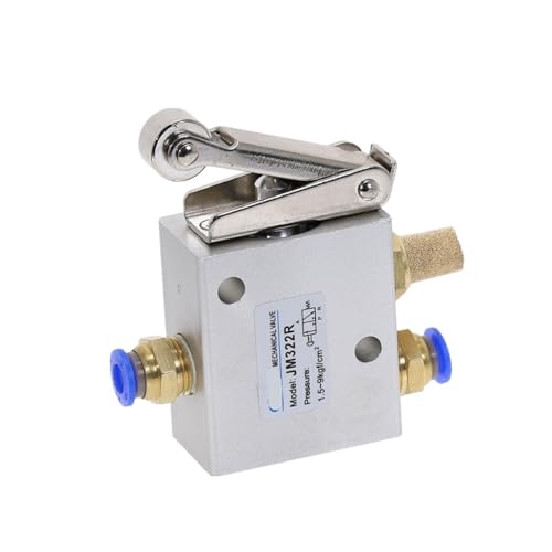 Válvula neumática JM322R para regular circuitos de aire comprimido con palanca de rodillo 2