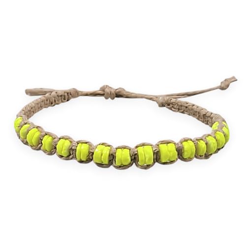 Image of BlueRica Hemp Anklet with Puka Shell Beads