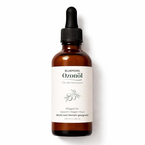 Aceite de ozono 100 ml – Aceite de oliva natural con ozono | Fabricado en Austria | contra el acné, imperfecciones, infecciones por hongos, picaduras de insectos | Envasado a mano y ozonizado 48 horas