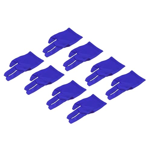 M METERXITY 8 Pack 3 Fingers Pool Gloves, Pool Gloves Billiards Left Right Hand, Anti Wrinkle