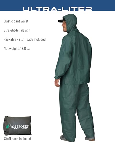 FROGG TOGGS Men's Ultra-Lite2 2-Layer Waterproof Breathable Rain Suit