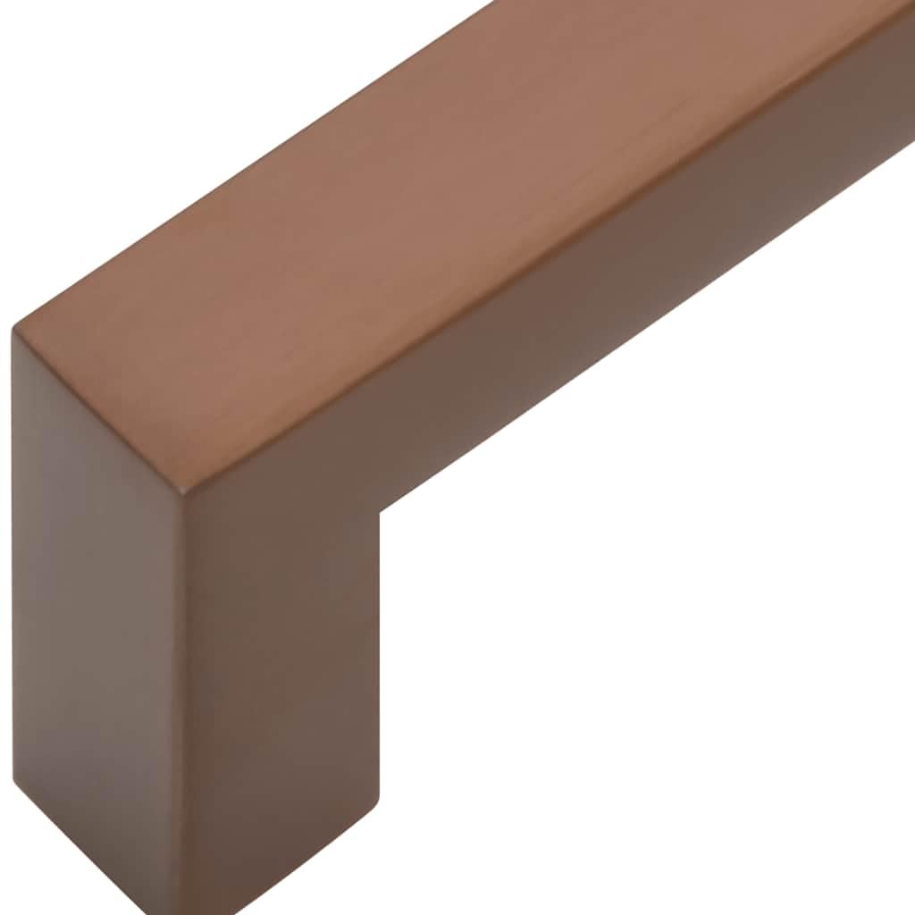 Tiradores para muebles (5 unidades, acero inoxidable, 480 mm), color bronce