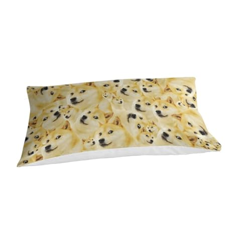 Housses de couettes 3D imprimé chien parure de lit microfibre avec taies d'oreiller