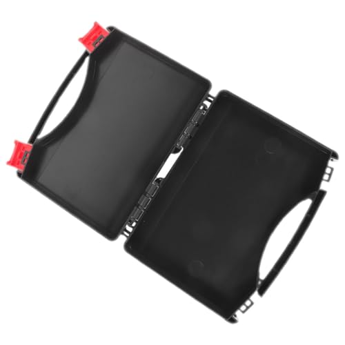 HONITANO Multifunktionaler Tragbarer Werkzeugkoffer Wasserdichter Aufbewahrungskoffer für Elektrowerkzeuge Robuster Organizer mit Großem Fassungsvermögen für Heim Reparaturarbeiten Schwarz