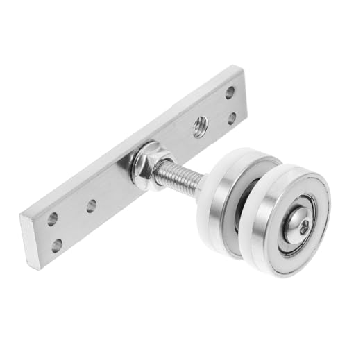 FELTECHELECTR Guide Pulley Hidden Door Hardware Hidden Bookcase Door Trailer Drag Rollers Sliding Screen Door Track Professional Car Parts Trolley Sliding Glass Door Wheels Wen Silver Nylon